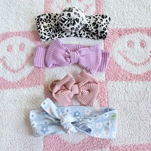 Random Baby Headband Set - Pink, Purple, Black, White